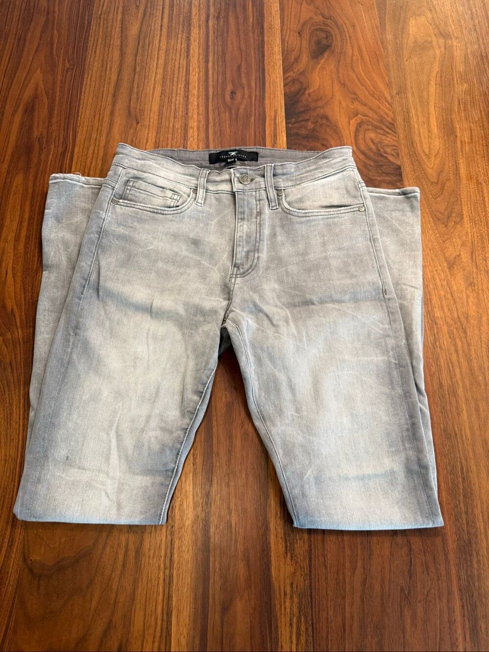 Jordan Craig Men's Gray Sean High Rise Faded Skinny Jeans Size 32/34
